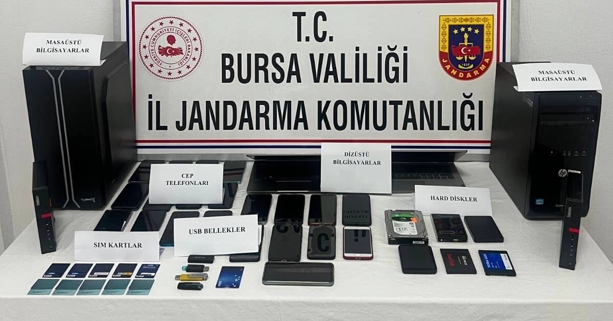 Bursa jandarmasindan milyonluk dolandiricilik operasyonu 7 tutuklama FXJ6ARvQ