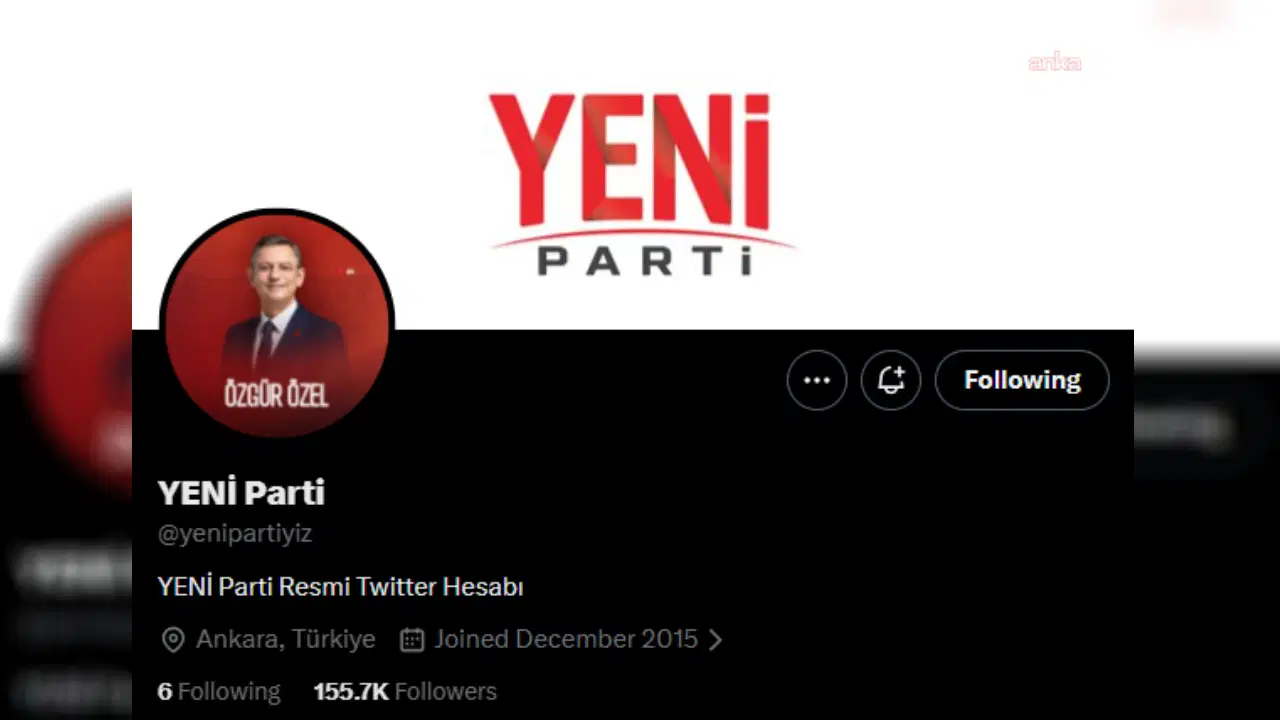 Yeni partinin resmi x hesabi duyuruldu d6XNms9J